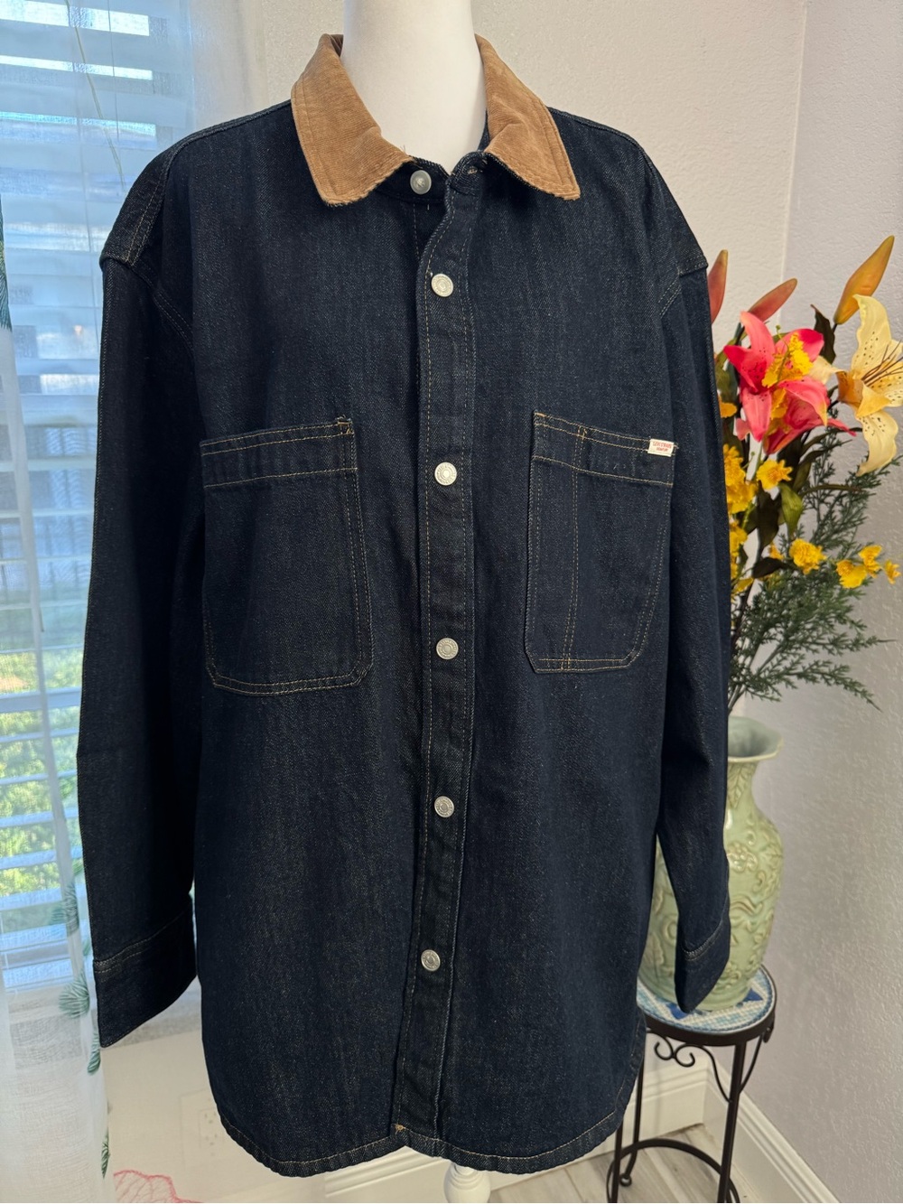 💙NWT Signature by Levi Strauss Heavy Denim Jacket Corduroy 2XL